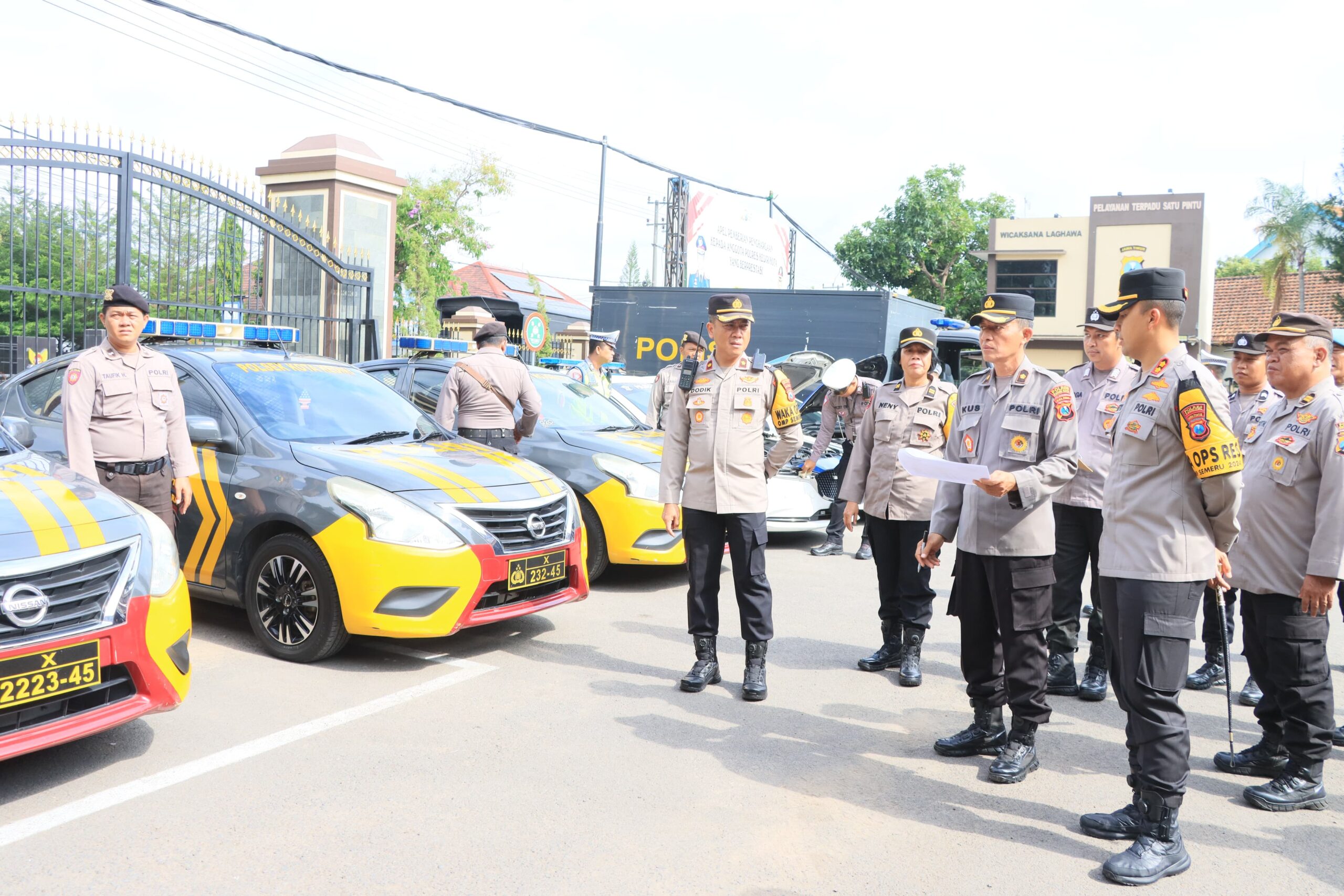Polres Kediri Kota Pastikan Kesiapan Pilkada, Cek Kendaraan Dinas dan ...