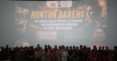 Nobar Film Tanah Runtuh, Polres Situbondo Ajak Elemen Masyarakat Perkuat Persatuan Jaga Kamtibmas