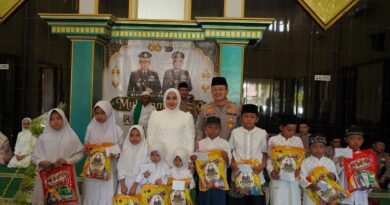 Maulid Nabi Polres Situbondo Bersama Ojol, Doa untuk Afan dan Santuni Anak Yatim